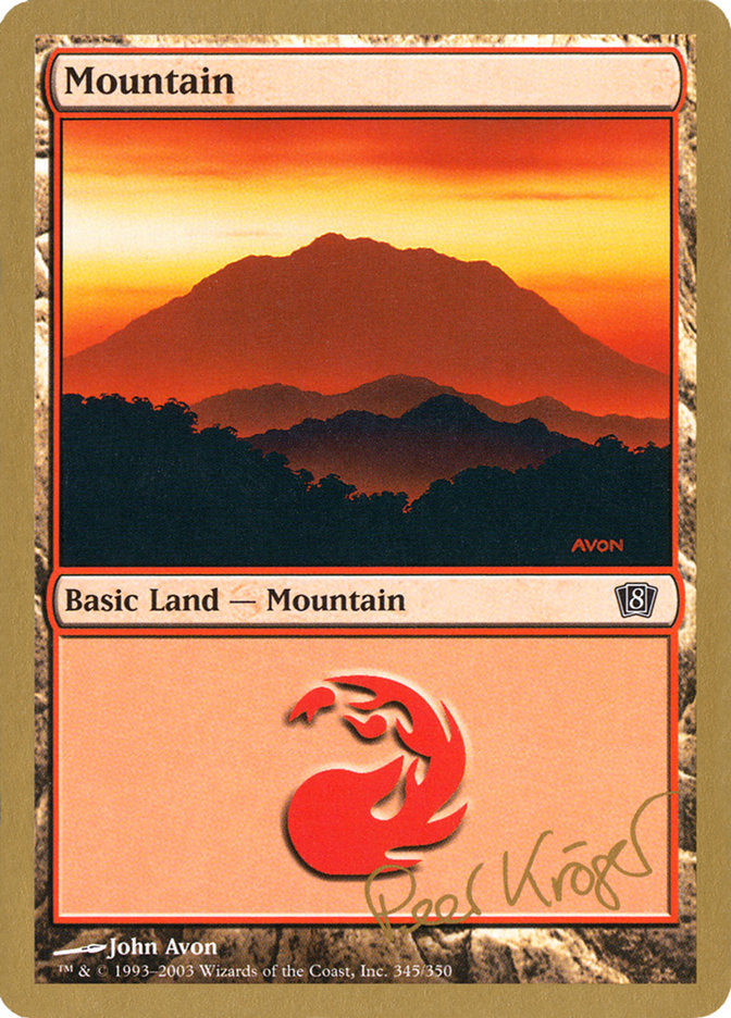 Mountain (pk345) (Peer Kroger) [World Championship Decks 2003] | Arkham Games and Comics