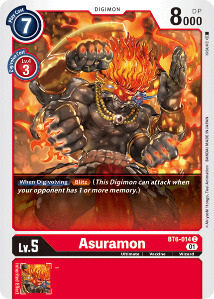 Asuramon [BT6-014] [Double Diamond] | Arkham Games and Comics