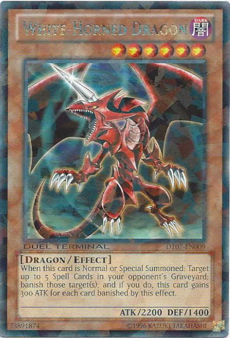 White-Horned Dragon [DT07-EN009] Rare | Arkham Games and Comics