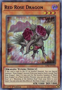 Red Rose Dragon (Purple) [LDS2-EN108] Ultra Rare | Arkham Games and Comics