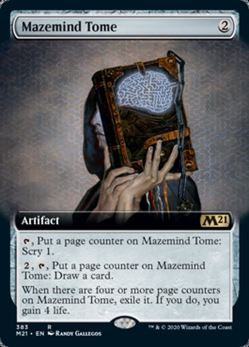 Mazemind Tome (Extended Art) [Core Set 2021] | Arkham Games and Comics