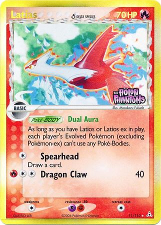 Latias (11/110) (Delta Species) (Stamped) [EX: Holon Phantoms] | Arkham Games and Comics