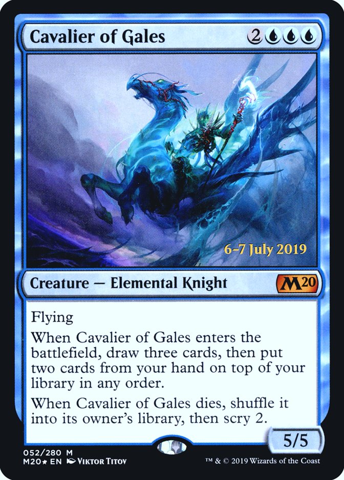 Cavalier of Gales  [Core Set 2020 Prerelease Promos] | Arkham Games and Comics