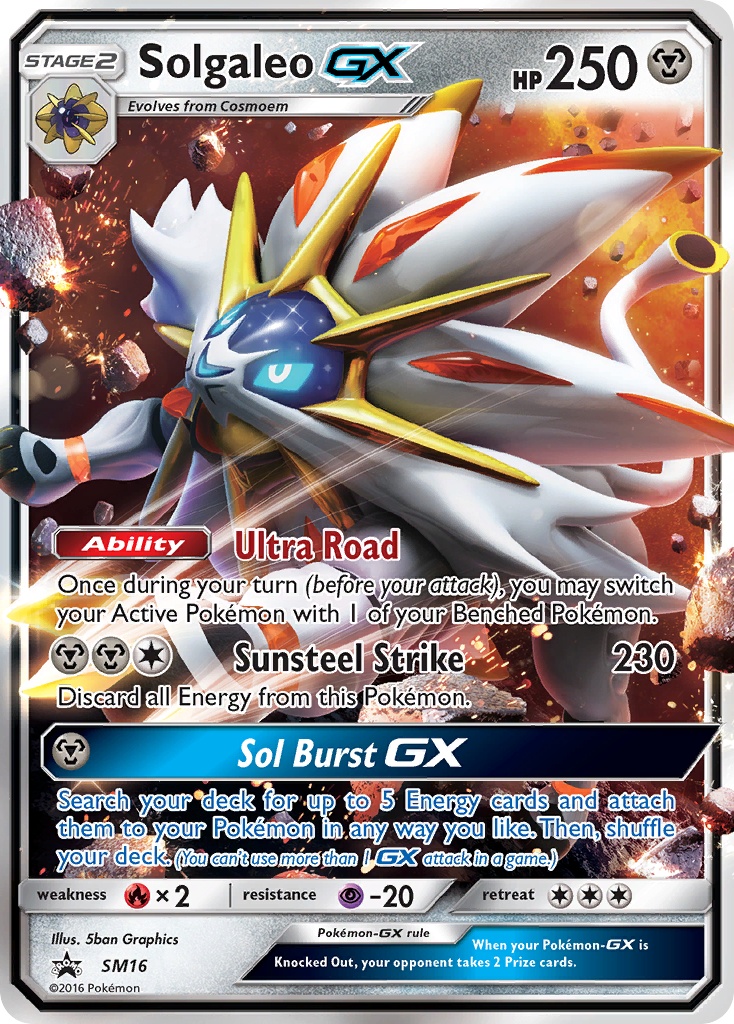 Solgaleo GX (SM16) [Sun & Moon: Black Star Promos] | Arkham Games and Comics