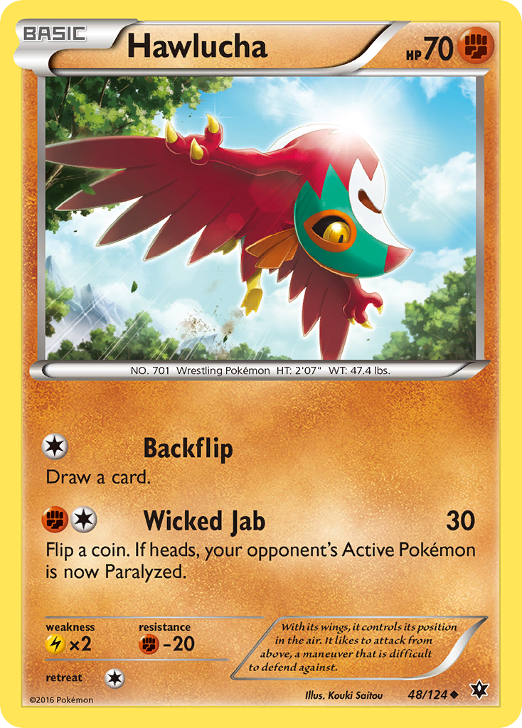 Hawlucha (48/124) [XY: Fates Collide] | Arkham Games and Comics