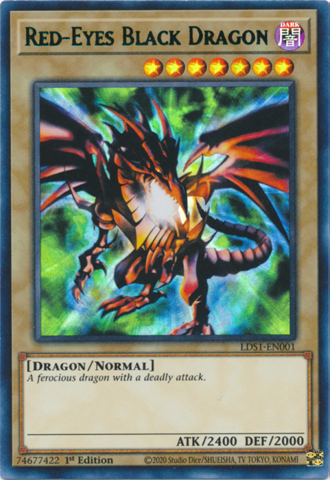 Red-Eyes Black Dragon (Green) [LDS1-EN001] Ultra Rare | Arkham Games and Comics