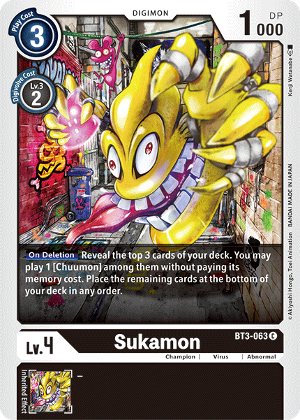 Sukamon [BT3-063] [Release Special Booster Ver.1.5] | Arkham Games and Comics