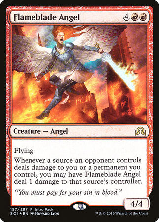 Flameblade Angel [Shadows over Innistrad Promos] | Arkham Games and Comics