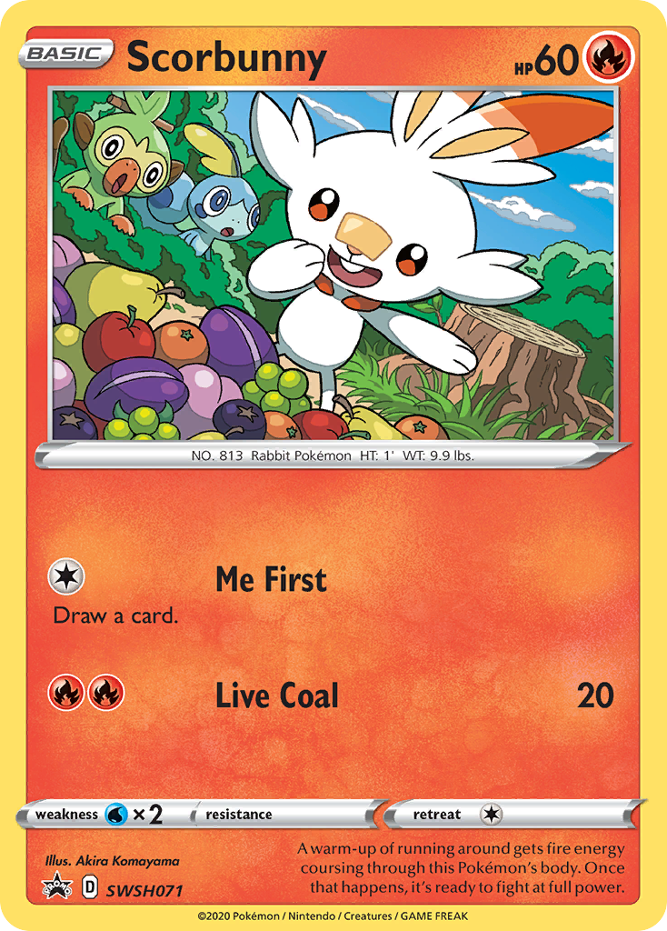 Scorbunny (SWSH071) [Sword & Shield: Black Star Promos] | Arkham Games and Comics