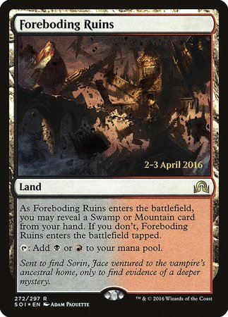 Foreboding Ruins [Shadows over Innistrad Promos] | Arkham Games and Comics