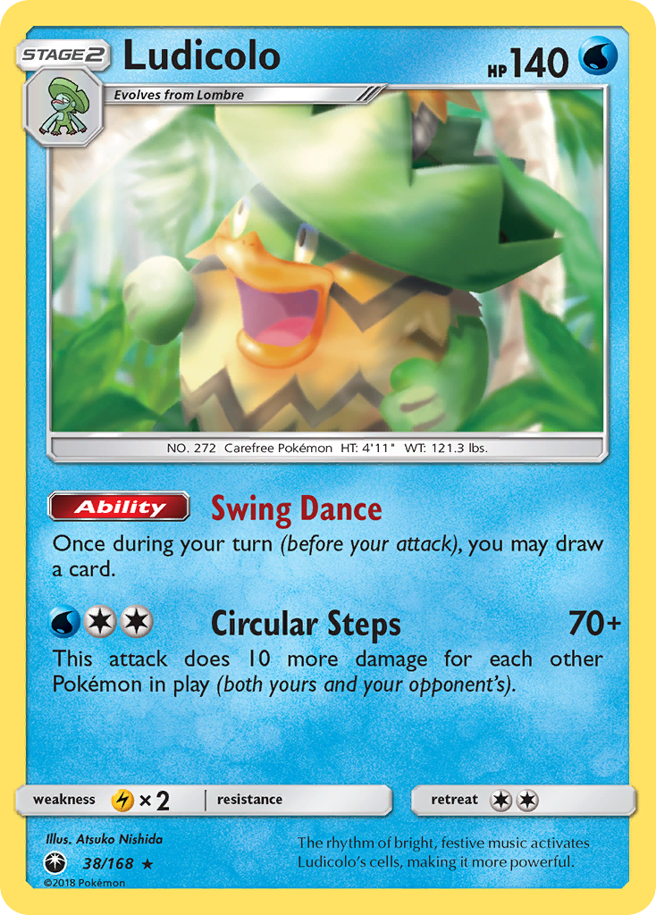 Ludicolo (38/168) [Sun & Moon: Celestial Storm] | Arkham Games and Comics