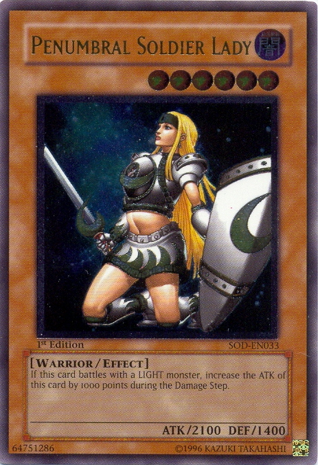 Penumbral Soldier Lady [SOD-EN033] Ultimate Rare | Arkham Games and Comics