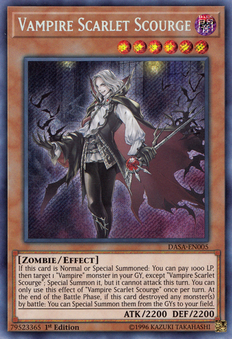 Vampire Scarlet Scourge [DASA-EN005] Secret Rare | Arkham Games and Comics