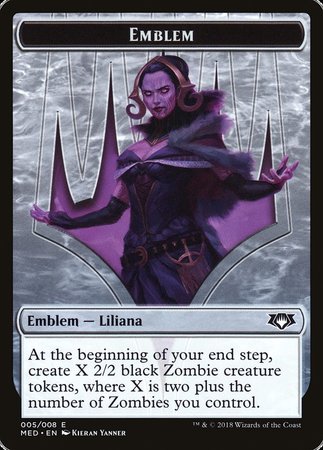 Emblem - Liliana, the Last Hope [Mythic Edition Tokens] | Arkham Games and Comics