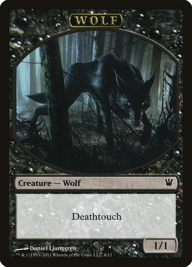 Wolf (6/12) [Innistrad Tokens] | Arkham Games and Comics