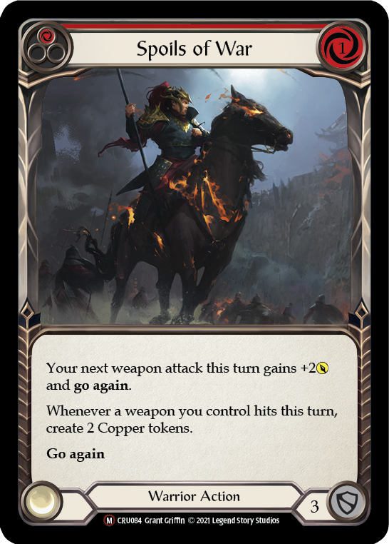 Spoils of War [U-CRU084] (Crucible of War Unlimited)  Unlimited Rainbow Foil | Arkham Games and Comics
