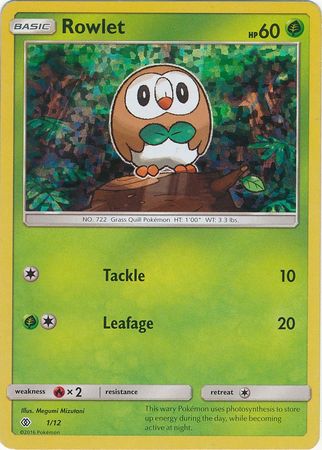 Rowlet (1/12) [McDonald's Promos: 2017 Collection] | Arkham Games and Comics