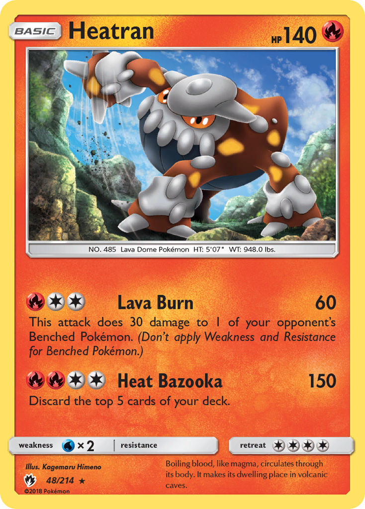 Heatran (48/214) [Sun & Moon: Lost Thunder] | Arkham Games and Comics