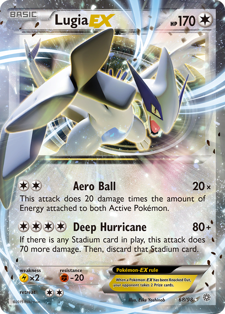 Lugia EX (68/98) [XY: Ancient Origins] | Arkham Games and Comics