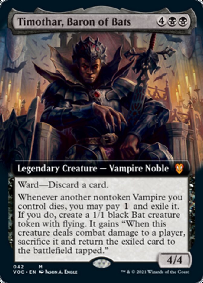 Timothar, Baron of Bats (Extended) [Innistrad: Crimson Vow Commander] | Arkham Games and Comics