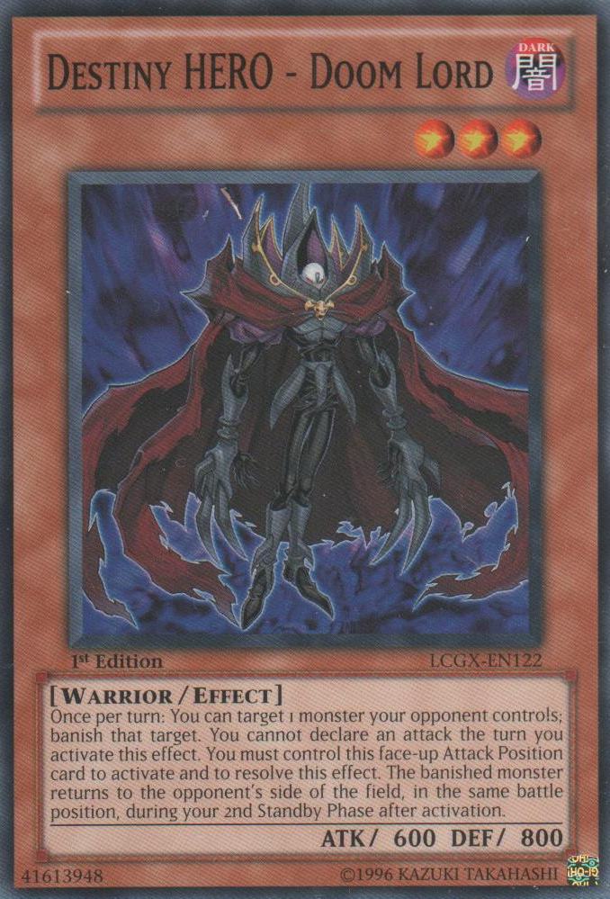 Destiny HERO - Doom Lord [LCGX-EN122] Common | Arkham Games and Comics