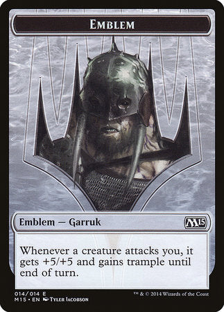 Emblem - Garruk, Apex Predator [Magic 2015 Tokens] | Arkham Games and Comics