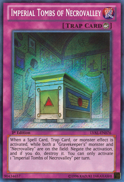 Imperial Tombs of Necrovalley [LVAL-EN076] Secret Rare | Arkham Games and Comics