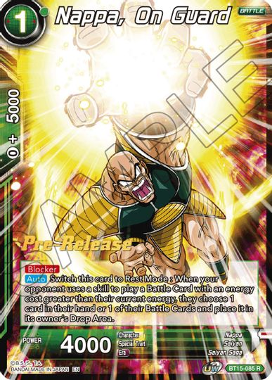 Nappa, on Guard (BT15-085) [Saiyan Showdown Prerelease Promos] | Arkham Games and Comics