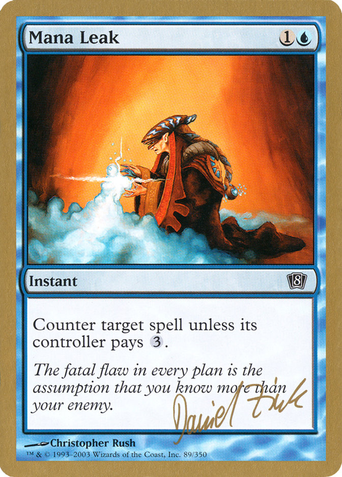 Mana Leak (Daniel Zink) [World Championship Decks 2003] | Arkham Games and Comics