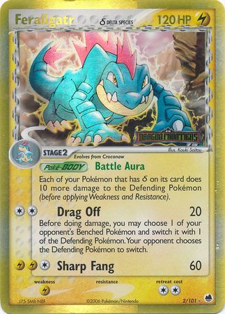 Feraligatr (2/101) (Delta Species) (Stamped) [EX: Dragon Frontiers] | Arkham Games and Comics