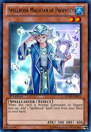 Spellbook Magician of Prophecy [REDU-EN015] Ultra Rare | Arkham Games and Comics