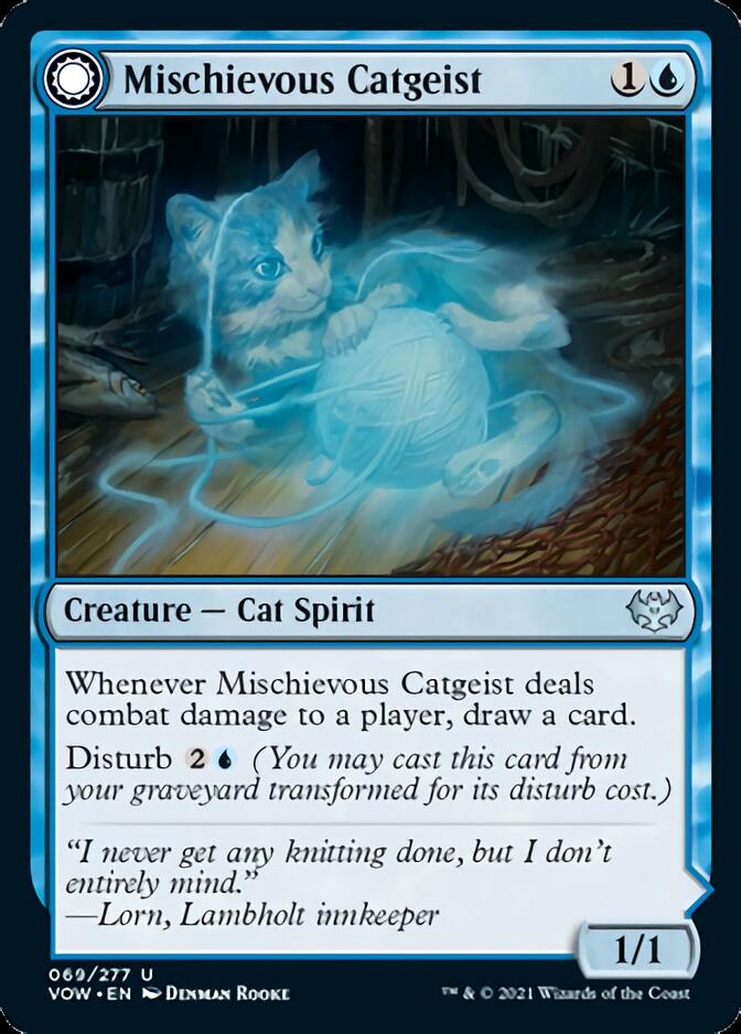 Mischievous Catgeist // Catlike Curiosity [Innistrad: Crimson Vow] | Arkham Games and Comics