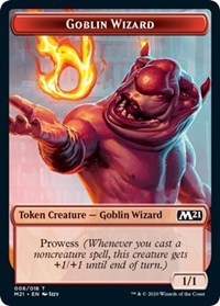 Goblin Wizard // Treasure Double-sided Token [Core Set 2021 Tokens] | Arkham Games and Comics