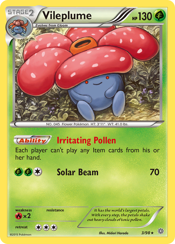 Vileplume (3/98) [XY: Ancient Origins] | Arkham Games and Comics