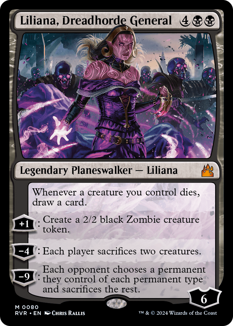 Liliana, Dreadhorde General [Ravnica Remastered] | Arkham Games and Comics