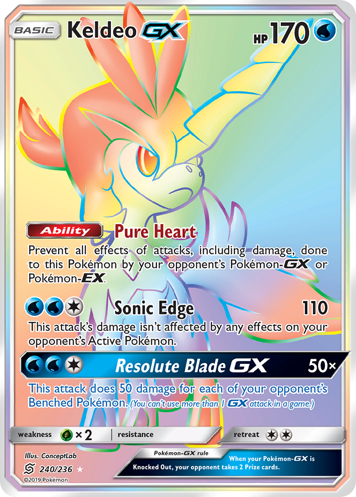 Keldeo GX (240/236) [Sun & Moon: Unified Minds] | Arkham Games and Comics