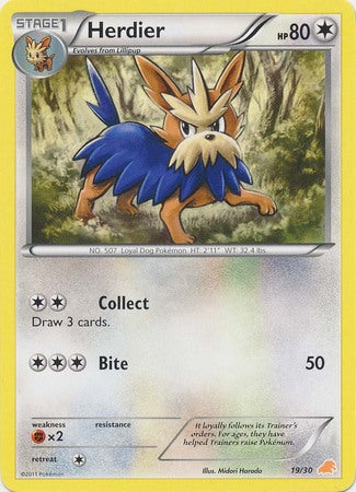 Herdier (19/30) [Black & White: Trainer Kit - Excadrill] | Arkham Games and Comics