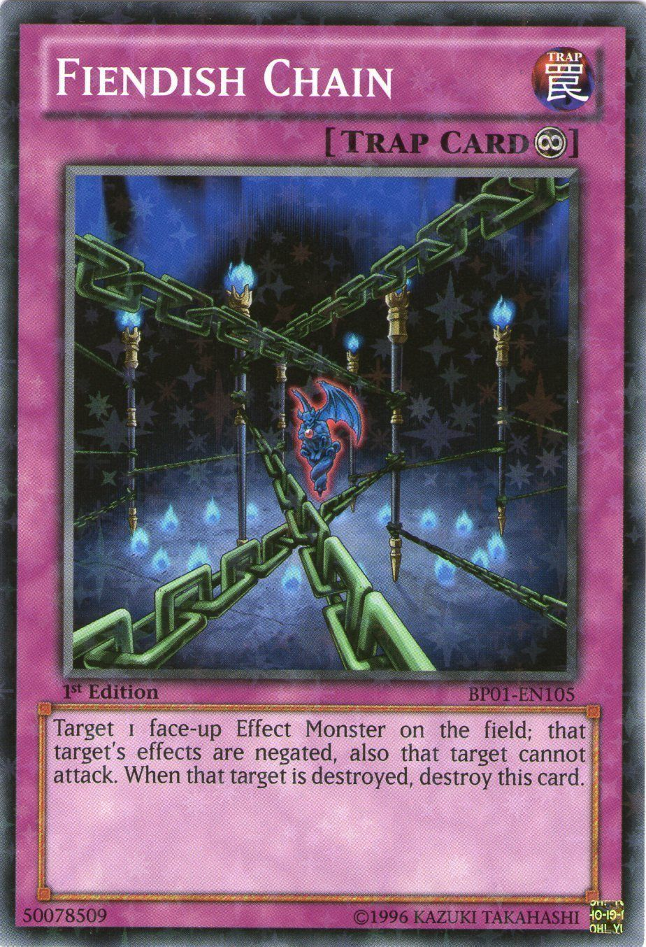 Fiendish Chain [BP01-EN105] Starfoil Rare | Arkham Games and Comics