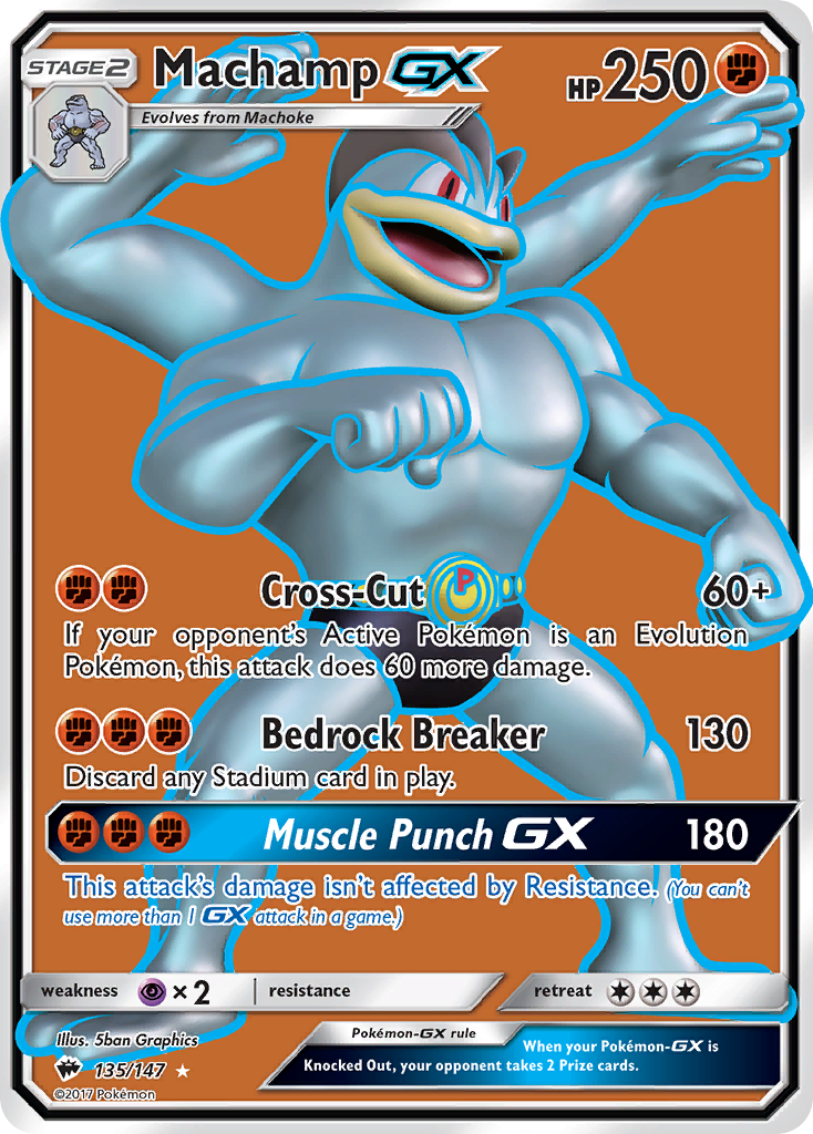 Machamp GX (135/147) [Sun & Moon: Burning Shadows] | Arkham Games and Comics