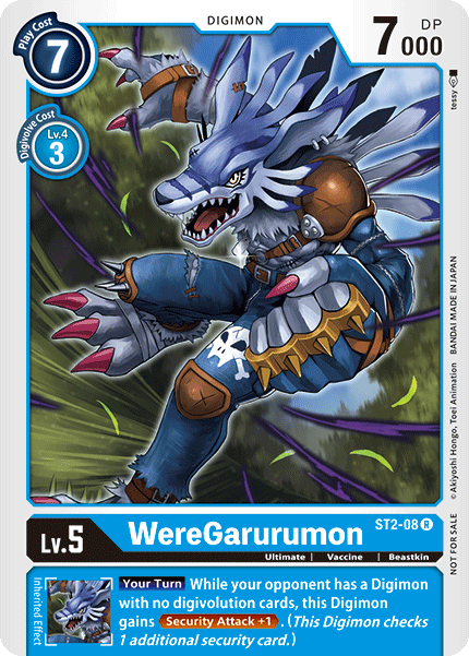 WereGarurumon [ST2-08] (Tamer Party) [Starter Deck: Cocytus Blue Promos] | Arkham Games and Comics