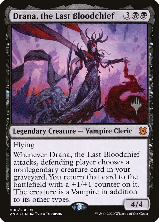 Drana, the Last Bloodchief (Promo Pack) [Zendikar Rising Promos] | Arkham Games and Comics