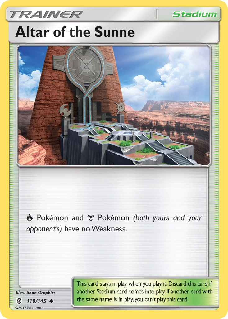 Altar of the Sunne (118/145) [Sun & Moon: Guardians Rising] | Arkham Games and Comics