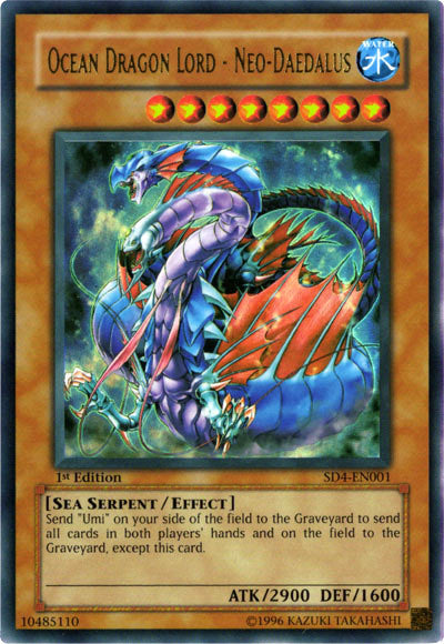 Ocean Dragon Lord - Neo Daedalus [SD4-EN001] Ultra Rare | Arkham Games and Comics