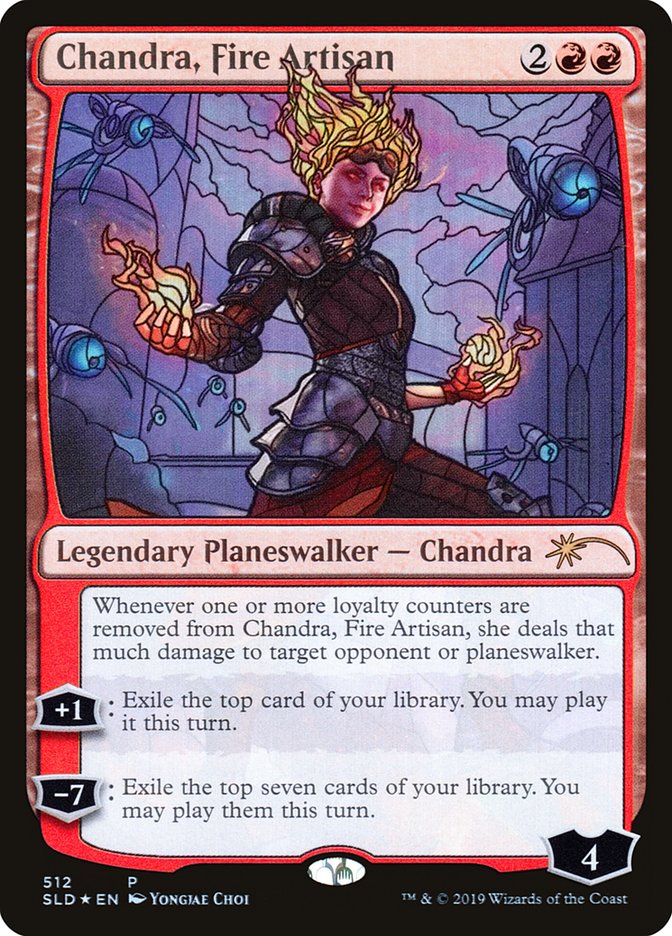 Chandra, Fire Artisan (Stained Glass) [Secret Lair Drop Promos] | Arkham Games and Comics