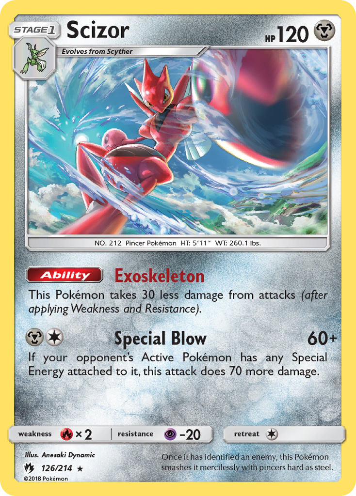 Scizor (126/214) [Sun & Moon: Lost Thunder] | Arkham Games and Comics