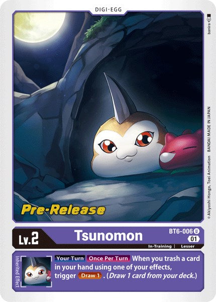 Tsunomon [BT6-006] [Double Diamond Pre-Release Cards] | Arkham Games and Comics