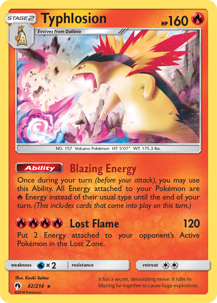 Typhlosion (42/214) [Sun & Moon: Lost Thunder] | Arkham Games and Comics