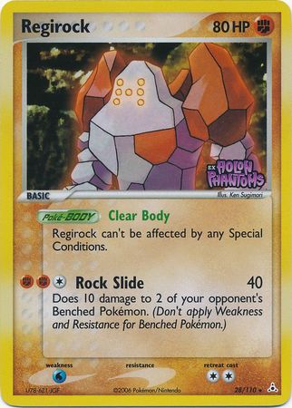 Regirock (28/110) (Stamped) [EX: Holon Phantoms] | Arkham Games and Comics