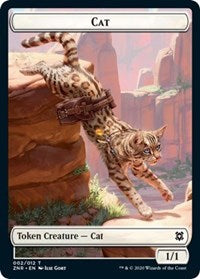 Cat // Hydra Double-sided Token [Zendikar Rising Tokens] | Arkham Games and Comics