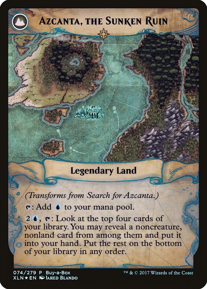 Search for Azcanta // Azcanta, the Sunken Ruin (Buy-A-Box) [Ixalan Treasure Chest] | Arkham Games and Comics